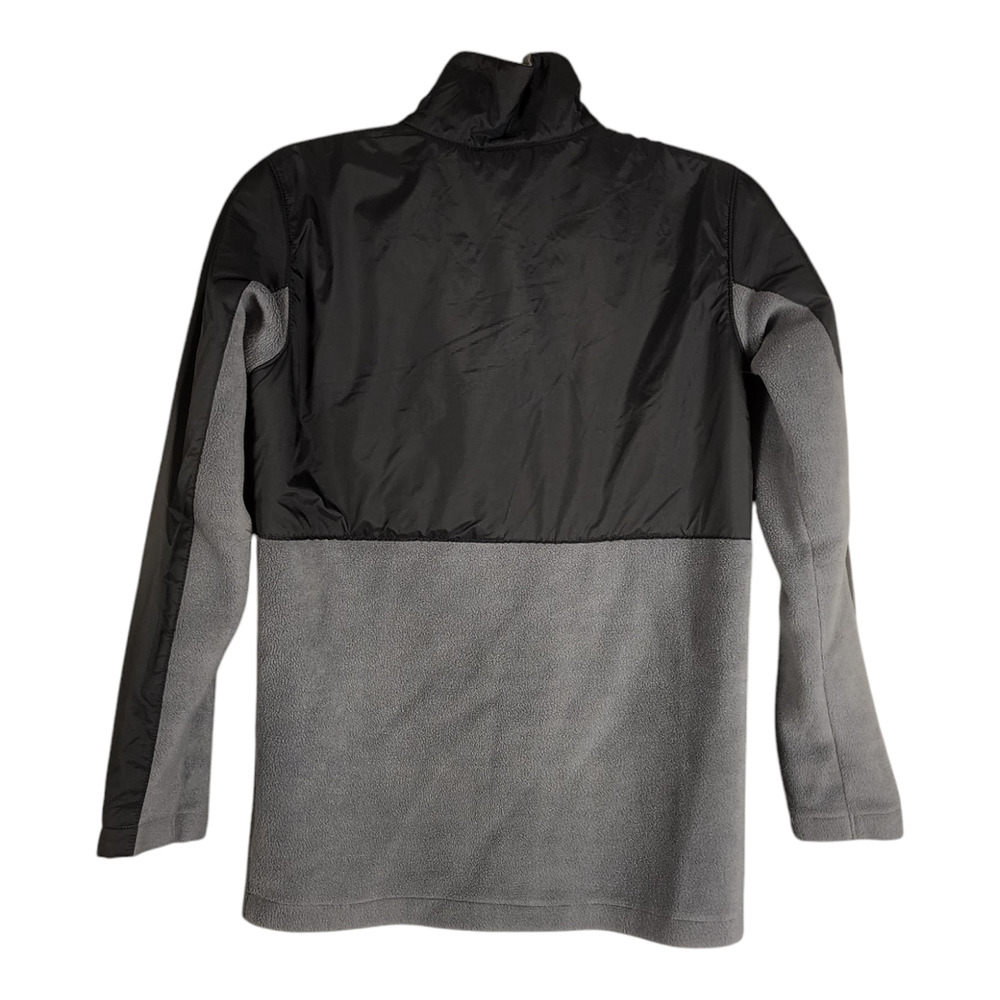 Columbia Jacket Fleece Youth Large (14/16) Soft Shell Gray & Black Full-Zip - Picture 3 of 4